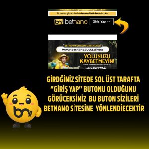 Betnano giriş sayfasına yönlendiren Giriş Yap butonu